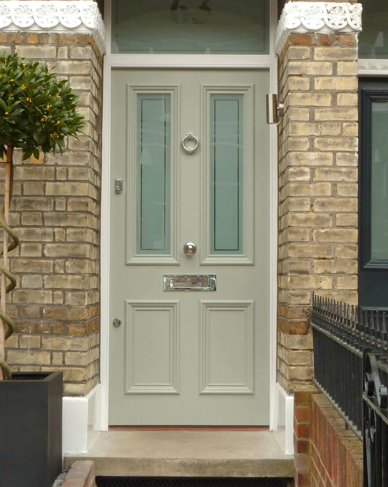 wooden front door